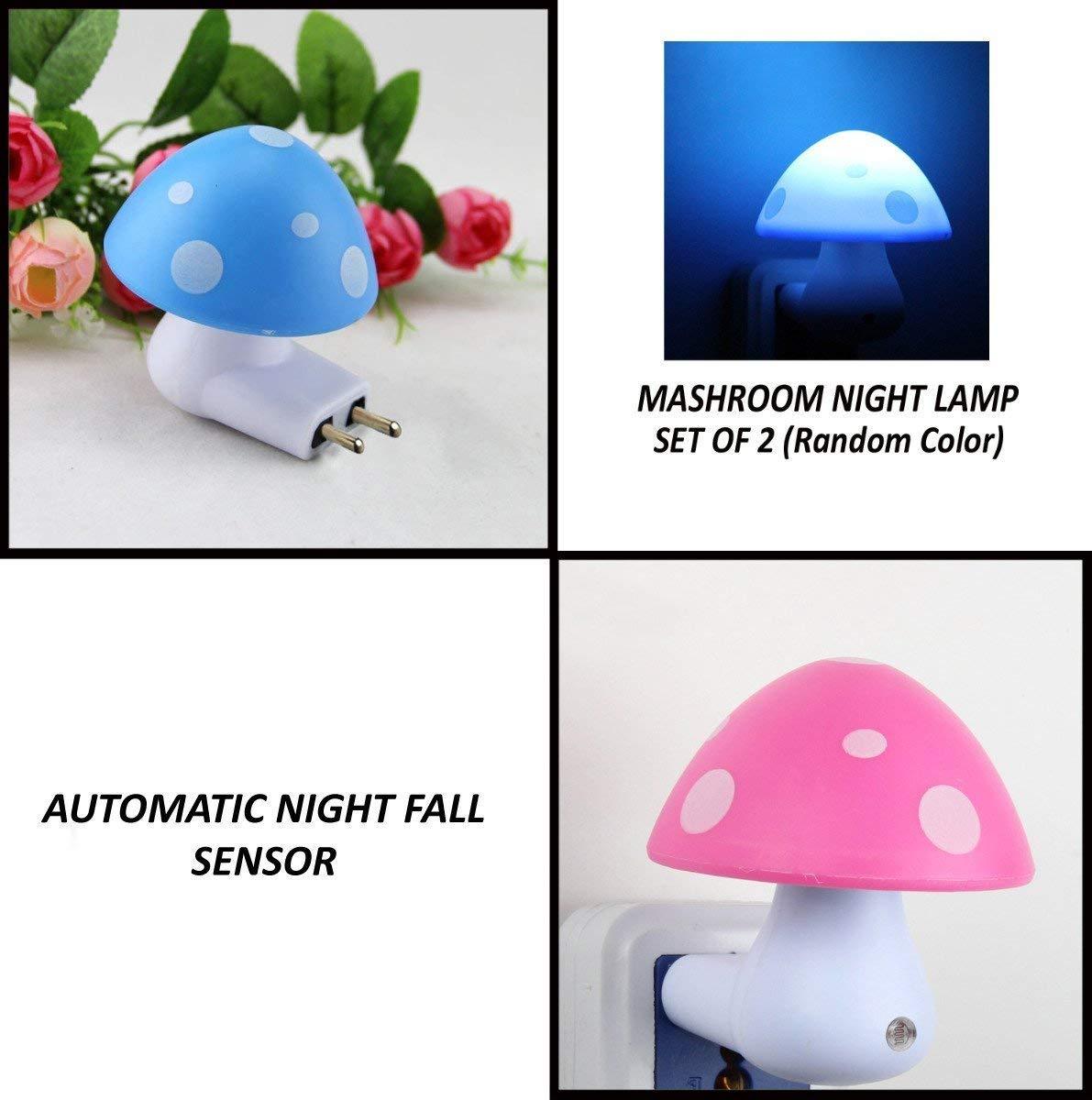 0254 Automatic Night Sensor Mushroom Lamp (0.2 watt, Multicolour) - SkyShopy 0254 Automatic Night Sensor Mushroom Lamp (0.2 watt, Multicolour) - SkyShopy